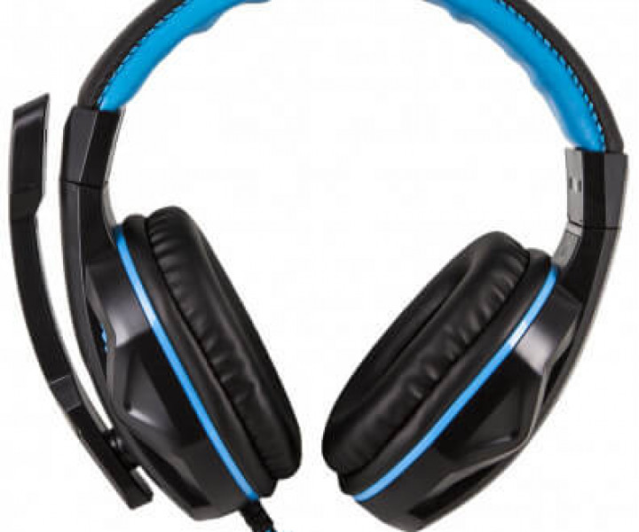 Наушники Gemix W-360 Black/Blue, микрофон, игровая гарнитура